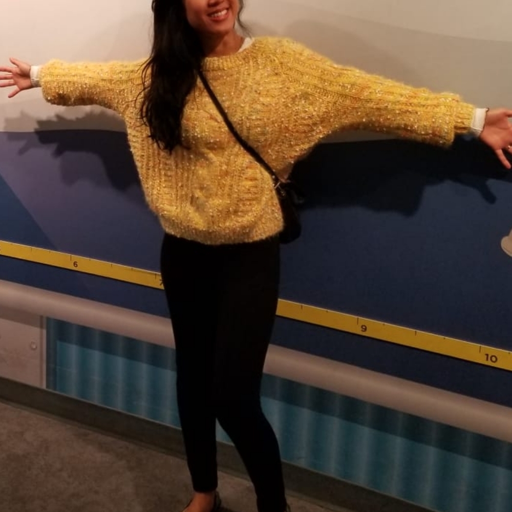 Forever 21 Yellow brushed round neck sweater